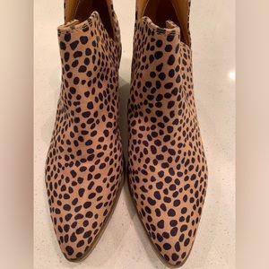 Leopard print boots